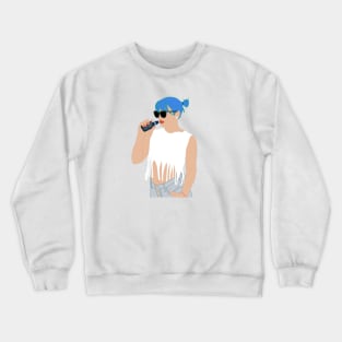 Vape girl color art Crewneck Sweatshirt